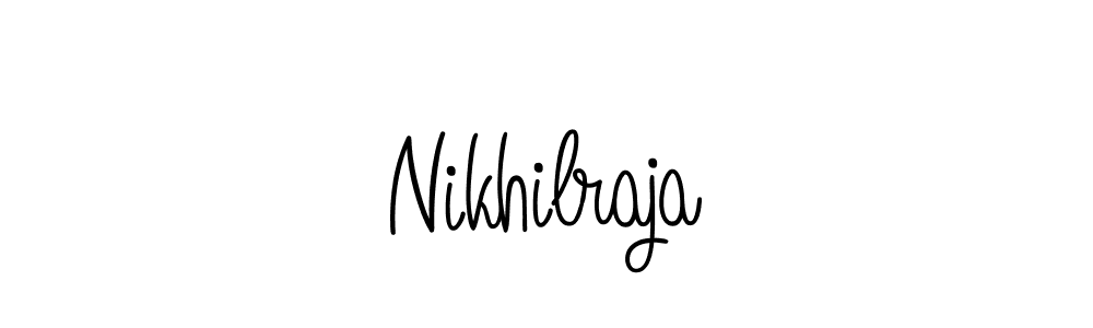 Use a signature maker to create a handwritten signature online. With this signature software, you can design (Angelique-Rose-font-FFP) your own signature for name Nikhilraja. Nikhilraja signature style 5 images and pictures png