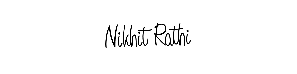 Nikhit Rathi stylish signature style. Best Handwritten Sign (Angelique-Rose-font-FFP) for my name. Handwritten Signature Collection Ideas for my name Nikhit Rathi. Nikhit Rathi signature style 5 images and pictures png