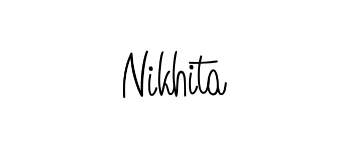 Also we have Nikhita name is the best signature style. Create professional handwritten signature collection using Angelique-Rose-font-FFP autograph style. Nikhita signature style 5 images and pictures png