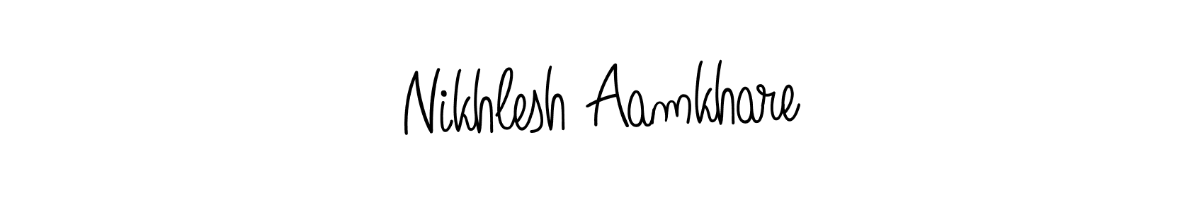 Here are the top 10 professional signature styles for the name Nikhlesh Aamkhare. These are the best autograph styles you can use for your name. Nikhlesh Aamkhare signature style 5 images and pictures png