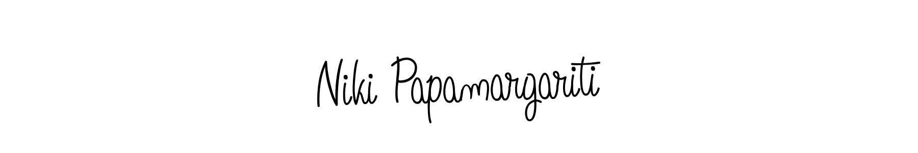This is the best signature style for the Niki Papamargariti name. Also you like these signature font (Angelique-Rose-font-FFP). Mix name signature. Niki Papamargariti signature style 5 images and pictures png
