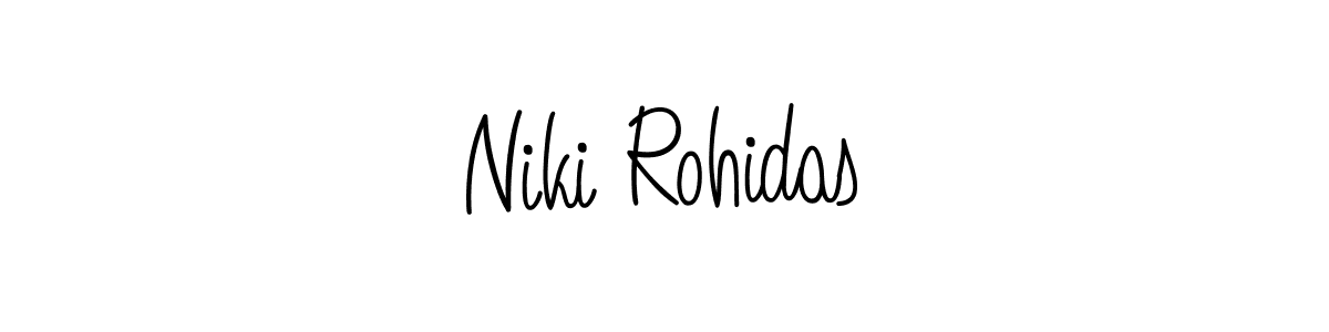 It looks lik you need a new signature style for name Niki Rohidas. Design unique handwritten (Angelique-Rose-font-FFP) signature with our free signature maker in just a few clicks. Niki Rohidas signature style 5 images and pictures png