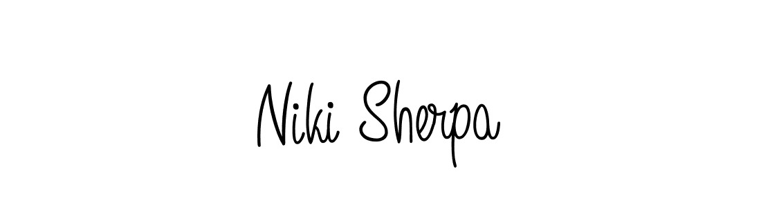 Make a short Niki Sherpa signature style. Manage your documents anywhere anytime using Angelique-Rose-font-FFP. Create and add eSignatures, submit forms, share and send files easily. Niki Sherpa signature style 5 images and pictures png