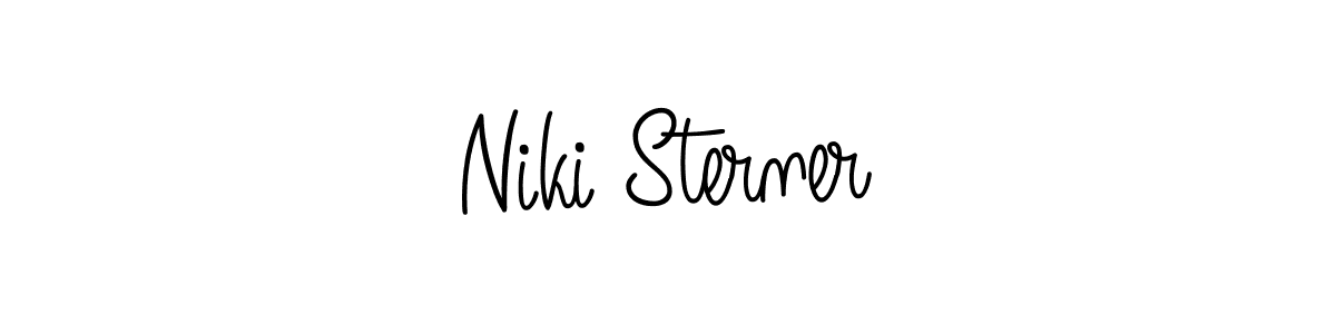 How to make Niki Sterner name signature. Use Angelique-Rose-font-FFP style for creating short signs online. This is the latest handwritten sign. Niki Sterner signature style 5 images and pictures png