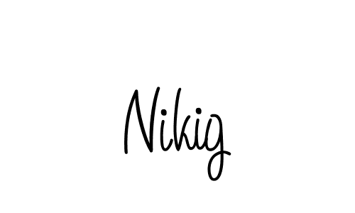Similarly Angelique-Rose-font-FFP is the best handwritten signature design. Signature creator online .You can use it as an online autograph creator for name Nikig. Nikig signature style 5 images and pictures png