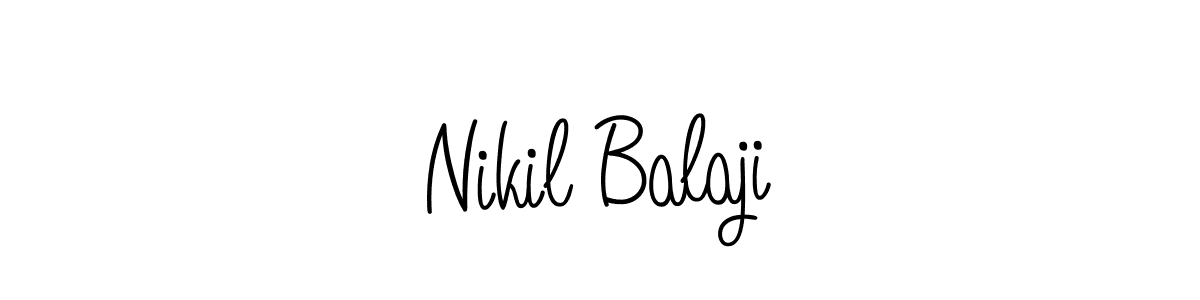 Best and Professional Signature Style for Nikil Balaji. Angelique-Rose-font-FFP Best Signature Style Collection. Nikil Balaji signature style 5 images and pictures png