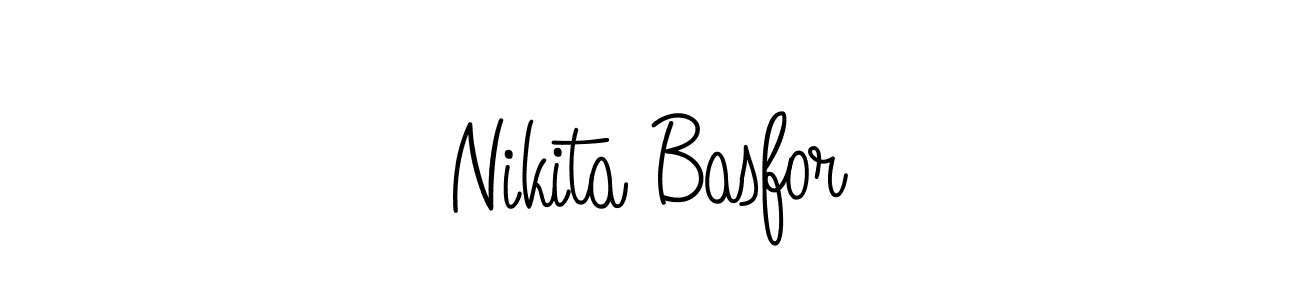 Design your own signature with our free online signature maker. With this signature software, you can create a handwritten (Angelique-Rose-font-FFP) signature for name Nikita Basfor. Nikita Basfor signature style 5 images and pictures png
