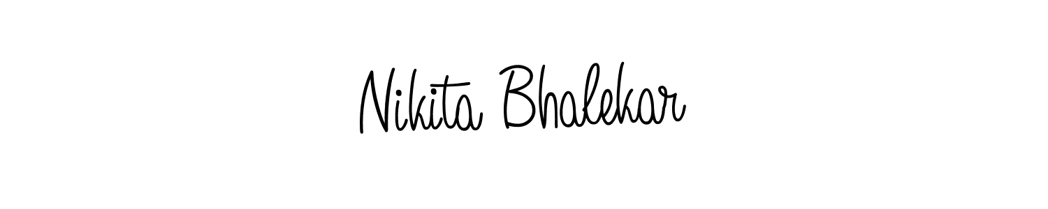 Nikita Bhalekar stylish signature style. Best Handwritten Sign (Angelique-Rose-font-FFP) for my name. Handwritten Signature Collection Ideas for my name Nikita Bhalekar. Nikita Bhalekar signature style 5 images and pictures png