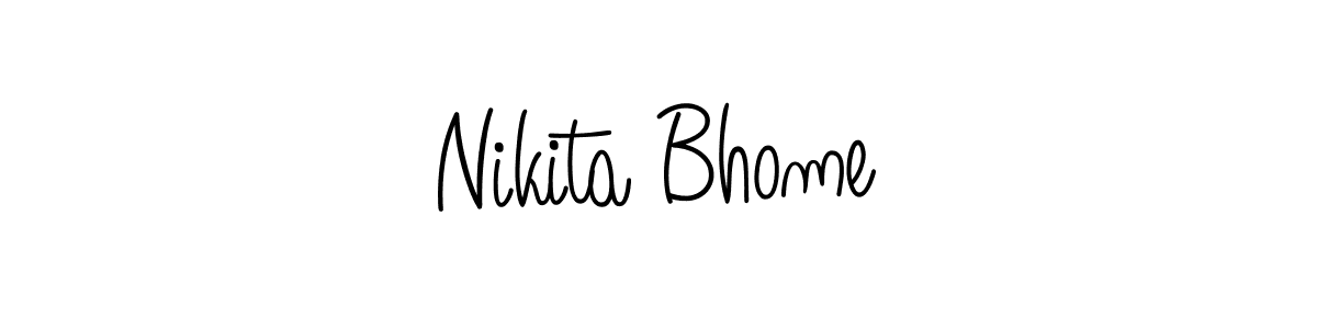 Use a signature maker to create a handwritten signature online. With this signature software, you can design (Angelique-Rose-font-FFP) your own signature for name Nikita Bhome. Nikita Bhome signature style 5 images and pictures png