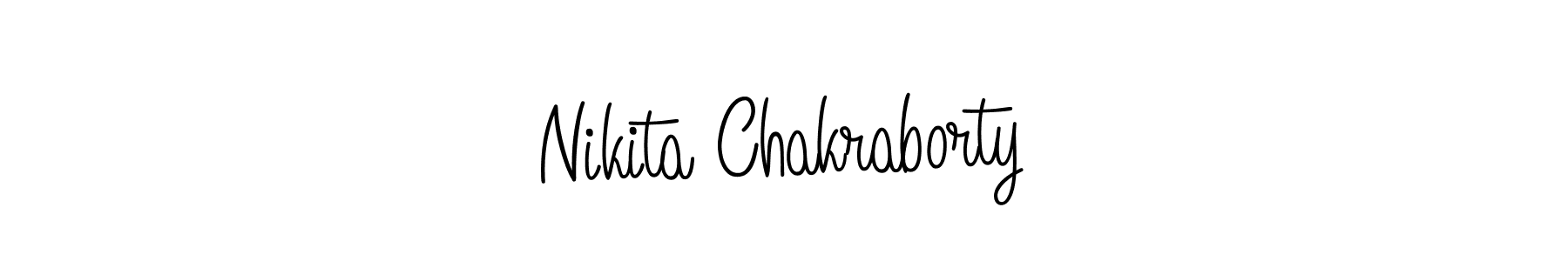 The best way (Angelique-Rose-font-FFP) to make a short signature is to pick only two or three words in your name. The name Nikita Chakraborty include a total of six letters. For converting this name. Nikita Chakraborty signature style 5 images and pictures png