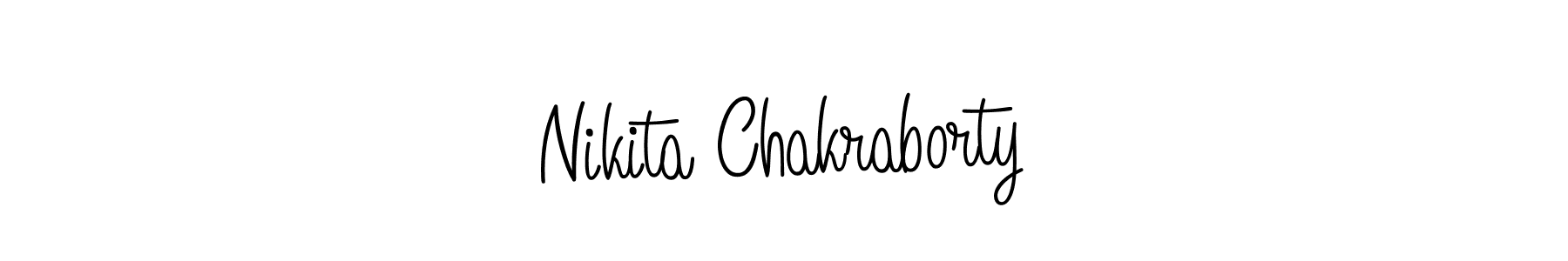 Use a signature maker to create a handwritten signature online. With this signature software, you can design (Angelique-Rose-font-FFP) your own signature for name Nikita Chakraborty. Nikita Chakraborty signature style 5 images and pictures png