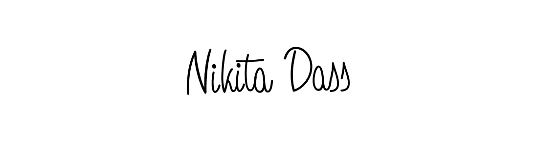 How to make Nikita Dass name signature. Use Angelique-Rose-font-FFP style for creating short signs online. This is the latest handwritten sign. Nikita Dass signature style 5 images and pictures png