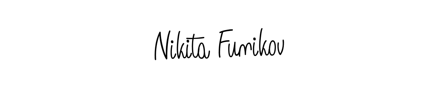 Use a signature maker to create a handwritten signature online. With this signature software, you can design (Angelique-Rose-font-FFP) your own signature for name Nikita Funikov. Nikita Funikov signature style 5 images and pictures png