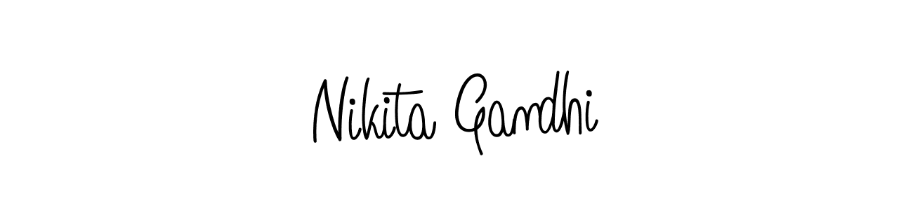 Best and Professional Signature Style for Nikita Gandhi. Angelique-Rose-font-FFP Best Signature Style Collection. Nikita Gandhi signature style 5 images and pictures png