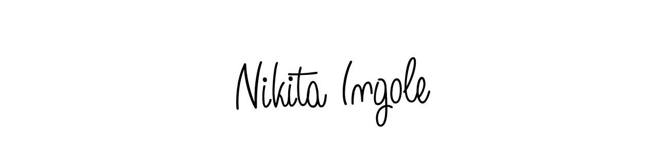 Design your own signature with our free online signature maker. With this signature software, you can create a handwritten (Angelique-Rose-font-FFP) signature for name Nikita Ingole. Nikita Ingole signature style 5 images and pictures png
