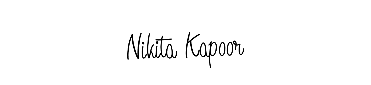 Create a beautiful signature design for name Nikita Kapoor. With this signature (Angelique-Rose-font-FFP) fonts, you can make a handwritten signature for free. Nikita Kapoor signature style 5 images and pictures png