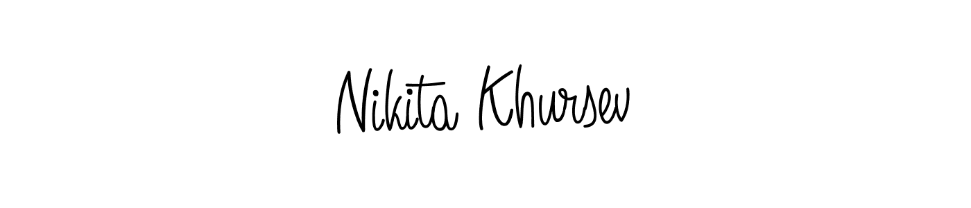 It looks lik you need a new signature style for name Nikita Khursev. Design unique handwritten (Angelique-Rose-font-FFP) signature with our free signature maker in just a few clicks. Nikita Khursev signature style 5 images and pictures png