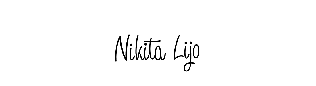 Also You can easily find your signature by using the search form. We will create Nikita Lijo name handwritten signature images for you free of cost using Angelique-Rose-font-FFP sign style. Nikita Lijo signature style 5 images and pictures png