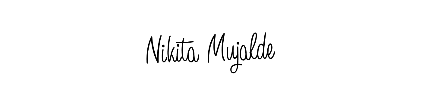 Angelique-Rose-font-FFP is a professional signature style that is perfect for those who want to add a touch of class to their signature. It is also a great choice for those who want to make their signature more unique. Get Nikita Mujalde name to fancy signature for free. Nikita Mujalde signature style 5 images and pictures png