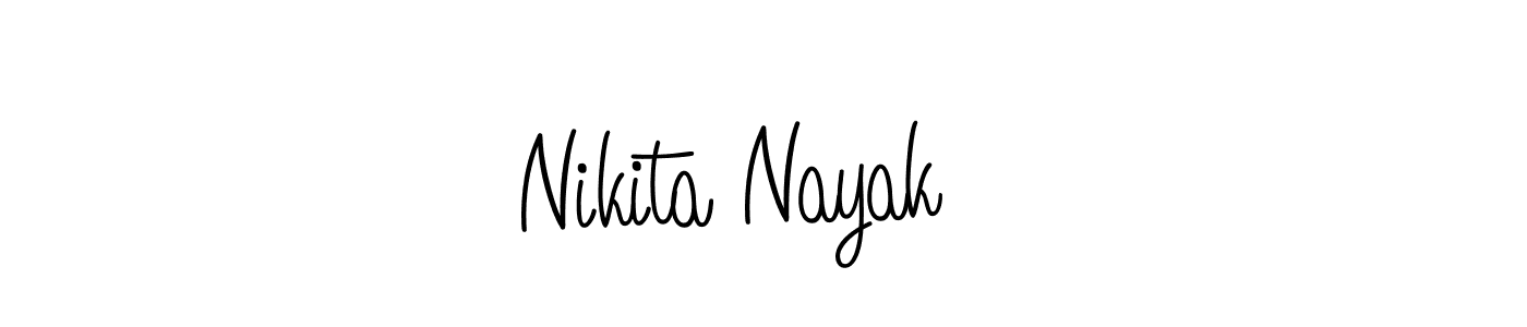 You should practise on your own different ways (Angelique-Rose-font-FFP) to write your name (Nikita Nayak  ) in signature. don't let someone else do it for you. Nikita Nayak   signature style 5 images and pictures png