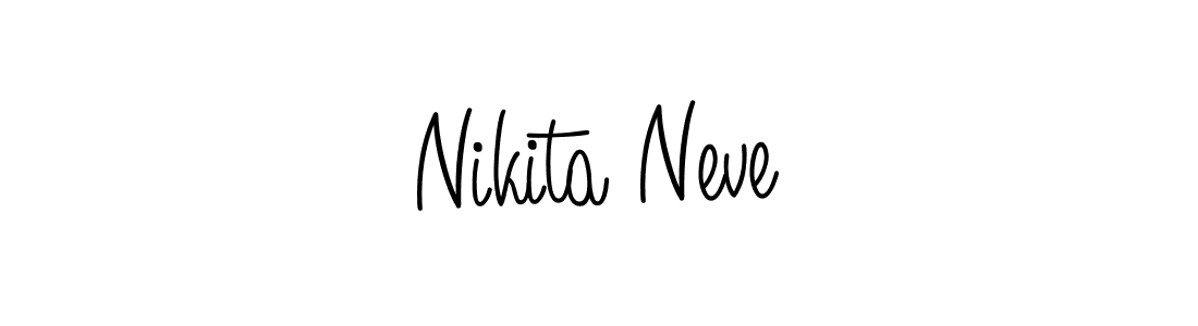 How to make Nikita Neve name signature. Use Angelique-Rose-font-FFP style for creating short signs online. This is the latest handwritten sign. Nikita Neve signature style 5 images and pictures png