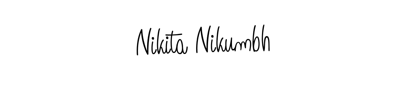Design your own signature with our free online signature maker. With this signature software, you can create a handwritten (Angelique-Rose-font-FFP) signature for name Nikita Nikumbh. Nikita Nikumbh signature style 5 images and pictures png