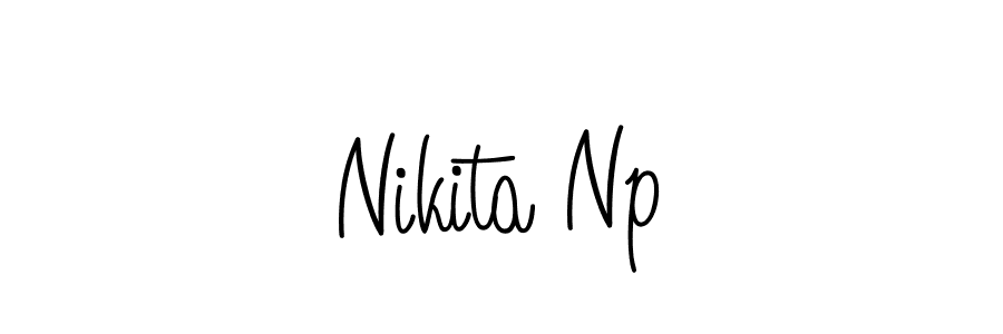 This is the best signature style for the Nikita Np name. Also you like these signature font (Angelique-Rose-font-FFP). Mix name signature. Nikita Np signature style 5 images and pictures png