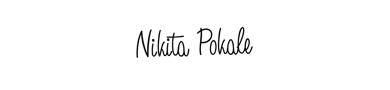 This is the best signature style for the Nikita Pokale name. Also you like these signature font (Angelique-Rose-font-FFP). Mix name signature. Nikita Pokale signature style 5 images and pictures png