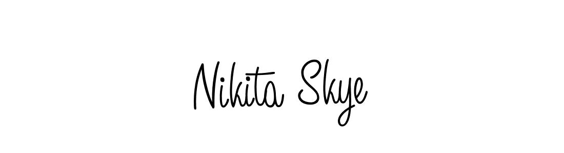 Create a beautiful signature design for name Nikita Skye. With this signature (Angelique-Rose-font-FFP) fonts, you can make a handwritten signature for free. Nikita Skye signature style 5 images and pictures png