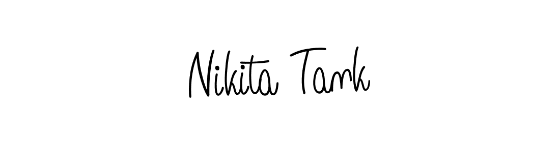 You should practise on your own different ways (Angelique-Rose-font-FFP) to write your name (Nikita Tank) in signature. don't let someone else do it for you. Nikita Tank signature style 5 images and pictures png