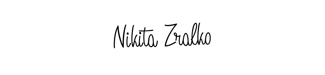 Create a beautiful signature design for name Nikita Zralko. With this signature (Angelique-Rose-font-FFP) fonts, you can make a handwritten signature for free. Nikita Zralko signature style 5 images and pictures png