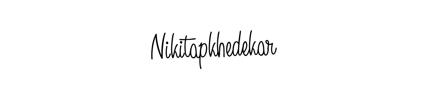 How to make Nikitapkhedekar signature? Angelique-Rose-font-FFP is a professional autograph style. Create handwritten signature for Nikitapkhedekar name. Nikitapkhedekar signature style 5 images and pictures png