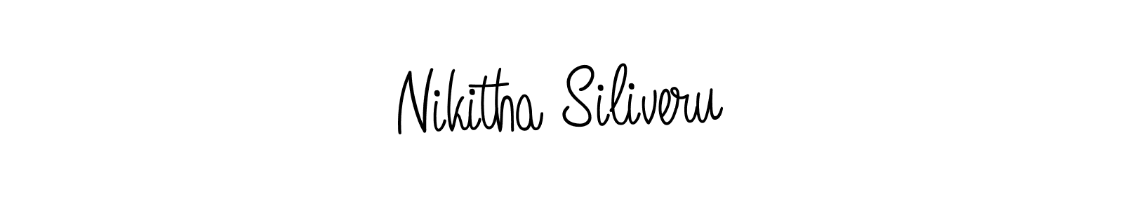 Design your own signature with our free online signature maker. With this signature software, you can create a handwritten (Angelique-Rose-font-FFP) signature for name Nikitha Siliveru. Nikitha Siliveru signature style 5 images and pictures png