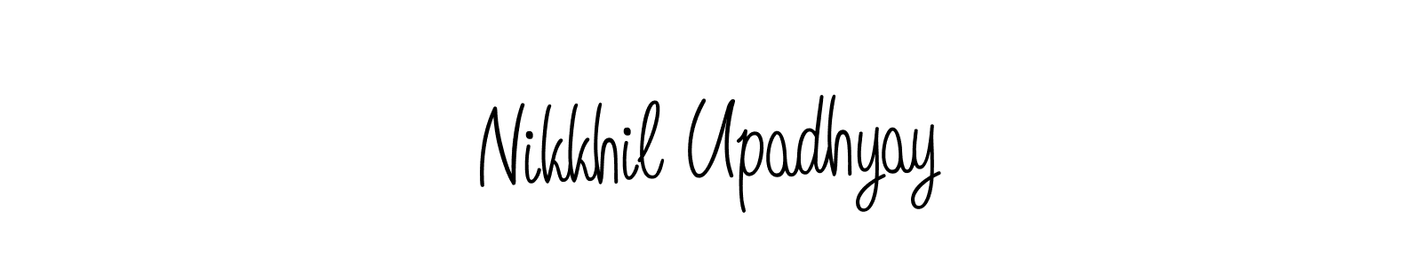 Also we have Nikkhil Upadhyay name is the best signature style. Create professional handwritten signature collection using Angelique-Rose-font-FFP autograph style. Nikkhil Upadhyay signature style 5 images and pictures png