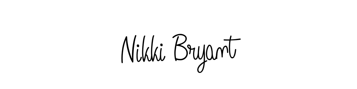 The best way (Angelique-Rose-font-FFP) to make a short signature is to pick only two or three words in your name. The name Nikki Bryant include a total of six letters. For converting this name. Nikki Bryant signature style 5 images and pictures png