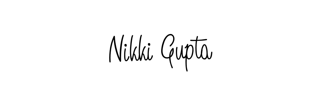 Check out images of Autograph of Nikki Gupta name. Actor Nikki Gupta Signature Style. Angelique-Rose-font-FFP is a professional sign style online. Nikki Gupta signature style 5 images and pictures png