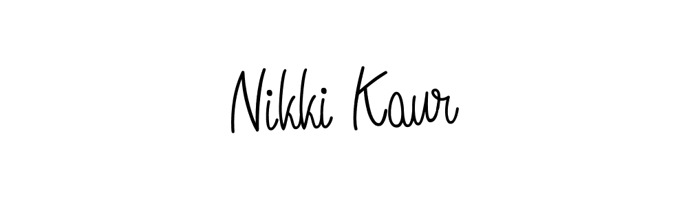 How to Draw Nikki Kaur signature style? Angelique-Rose-font-FFP is a latest design signature styles for name Nikki Kaur. Nikki Kaur signature style 5 images and pictures png