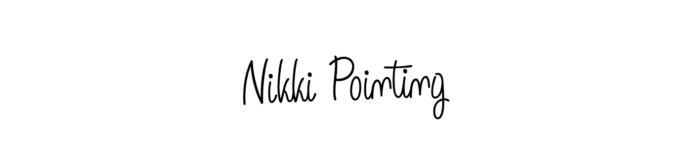 Create a beautiful signature design for name Nikki Pointing. With this signature (Angelique-Rose-font-FFP) fonts, you can make a handwritten signature for free. Nikki Pointing signature style 5 images and pictures png