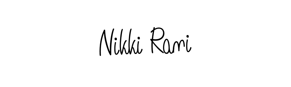 Make a beautiful signature design for name Nikki Rani. Use this online signature maker to create a handwritten signature for free. Nikki Rani signature style 5 images and pictures png
