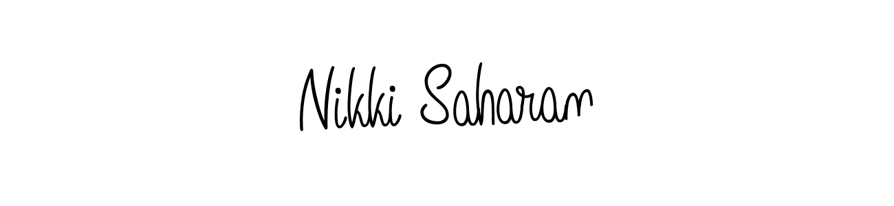 Best and Professional Signature Style for Nikki Saharan. Angelique-Rose-font-FFP Best Signature Style Collection. Nikki Saharan signature style 5 images and pictures png