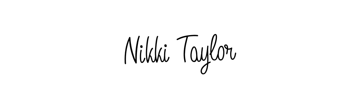Create a beautiful signature design for name Nikki Taylor. With this signature (Angelique-Rose-font-FFP) fonts, you can make a handwritten signature for free. Nikki Taylor signature style 5 images and pictures png
