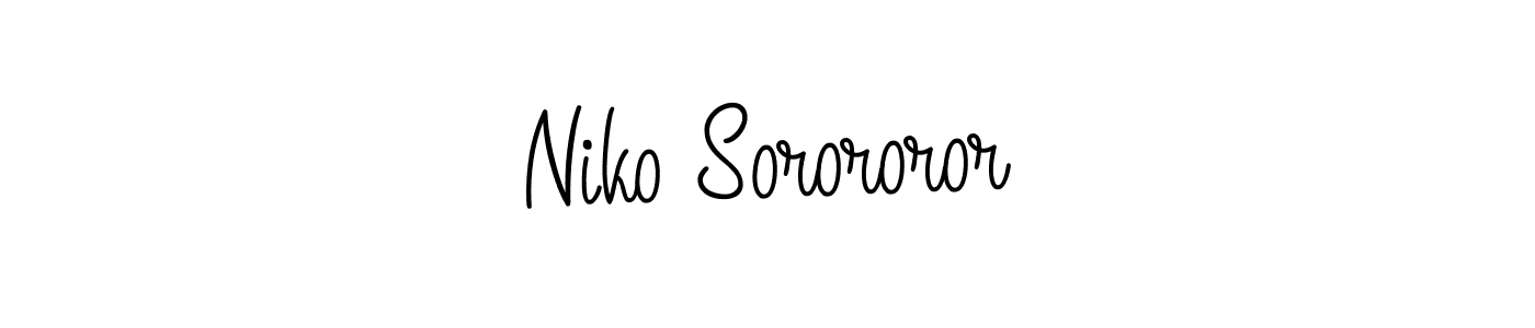 It looks lik you need a new signature style for name Niko Sorororor. Design unique handwritten (Angelique-Rose-font-FFP) signature with our free signature maker in just a few clicks. Niko Sorororor signature style 5 images and pictures png