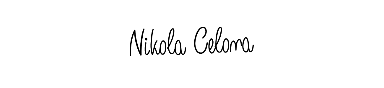 Best and Professional Signature Style for Nikola Celona. Angelique-Rose-font-FFP Best Signature Style Collection. Nikola Celona signature style 5 images and pictures png