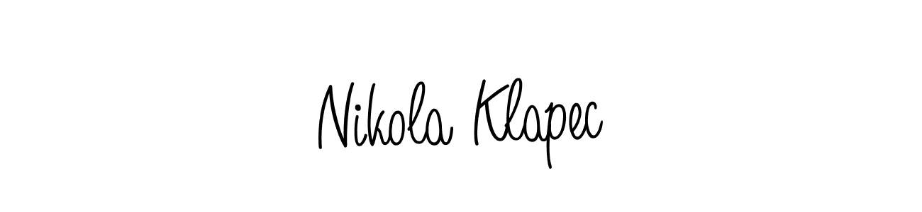 Best and Professional Signature Style for Nikola Klapec. Angelique-Rose-font-FFP Best Signature Style Collection. Nikola Klapec signature style 5 images and pictures png