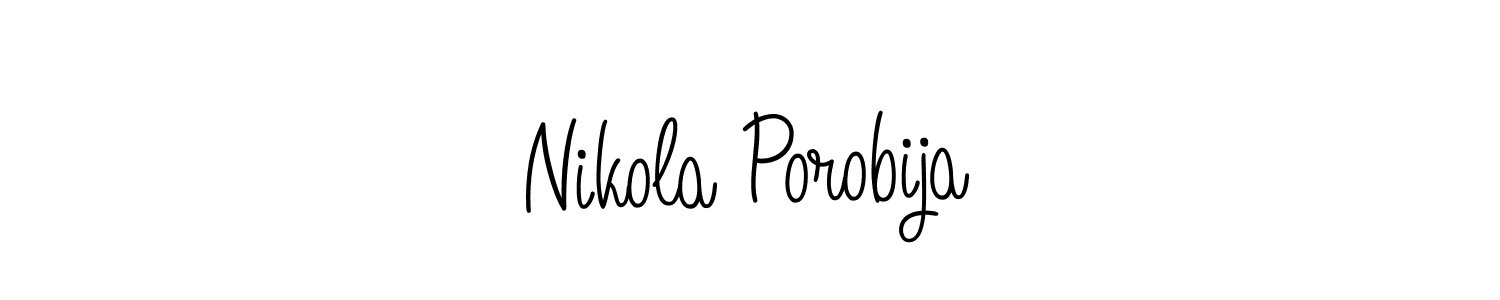 Best and Professional Signature Style for Nikola Porobija. Angelique-Rose-font-FFP Best Signature Style Collection. Nikola Porobija signature style 5 images and pictures png