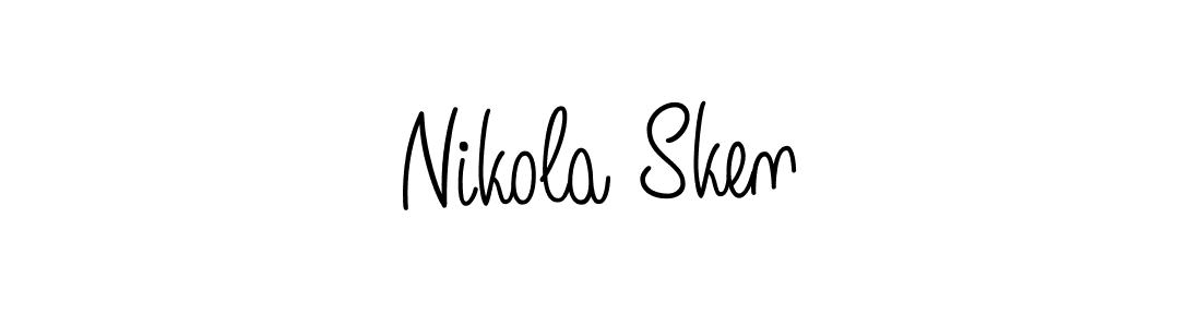 This is the best signature style for the Nikola Sken name. Also you like these signature font (Angelique-Rose-font-FFP). Mix name signature. Nikola Sken signature style 5 images and pictures png