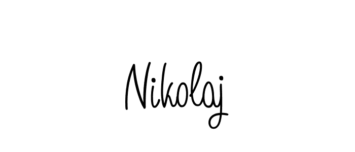 Also we have Nikolaj name is the best signature style. Create professional handwritten signature collection using Angelique-Rose-font-FFP autograph style. Nikolaj signature style 5 images and pictures png