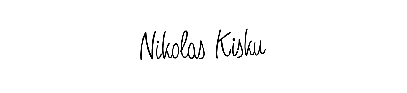 You should practise on your own different ways (Angelique-Rose-font-FFP) to write your name (Nikolas Kisku) in signature. don't let someone else do it for you. Nikolas Kisku signature style 5 images and pictures png