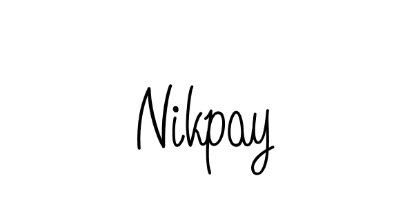 if you are searching for the best signature style for your name Nikpay. so please give up your signature search. here we have designed multiple signature styles  using Angelique-Rose-font-FFP. Nikpay signature style 5 images and pictures png