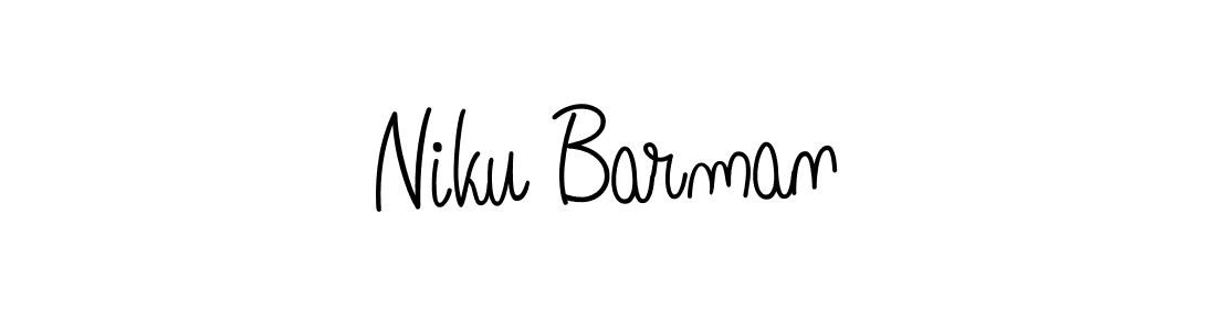 Create a beautiful signature design for name Niku Barman. With this signature (Angelique-Rose-font-FFP) fonts, you can make a handwritten signature for free. Niku Barman signature style 5 images and pictures png